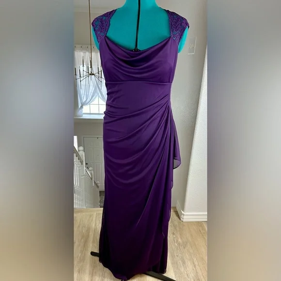 Xscape Dresses Xscape By Joanna Chen Purple Size Sleeveless